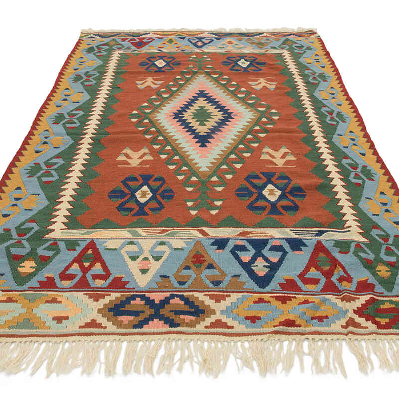 Nueva Alfombra Turca Kilim - 140 cm x 227 cm - K0080419