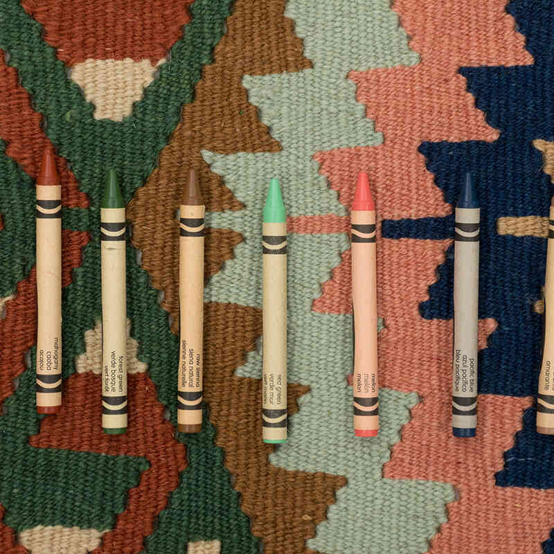 Nueva Alfombra Turca Kilim - 140 cm x 227 cm - K0080419