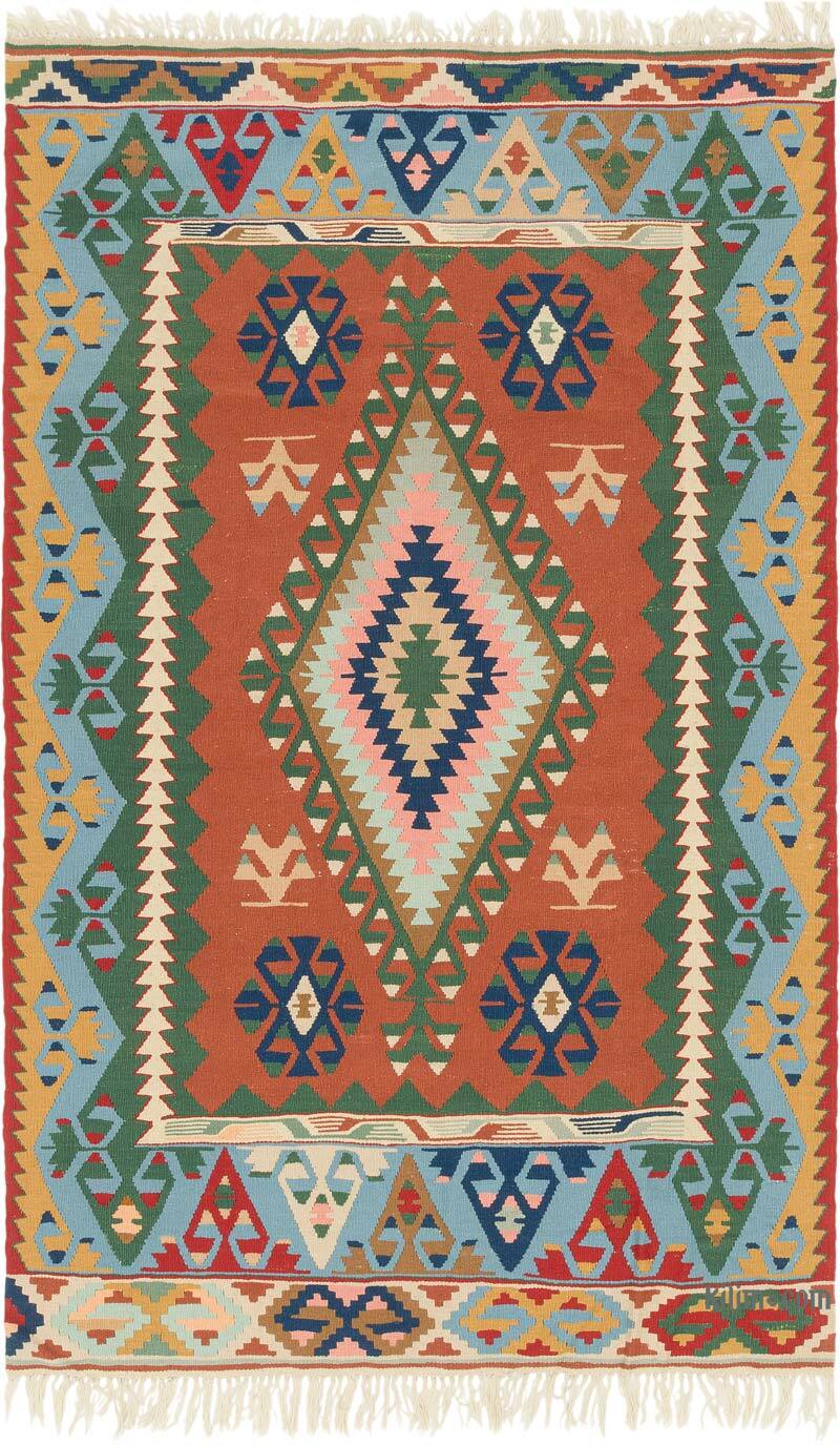Nueva Alfombra Turca Kilim - 140 cm x 227 cm - K0080419