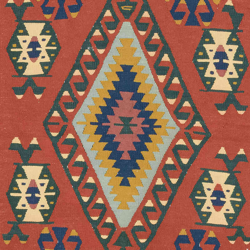 Yeni Kök Boya El Dokuma Kilim - 128 cm x 214 cm - K0080422