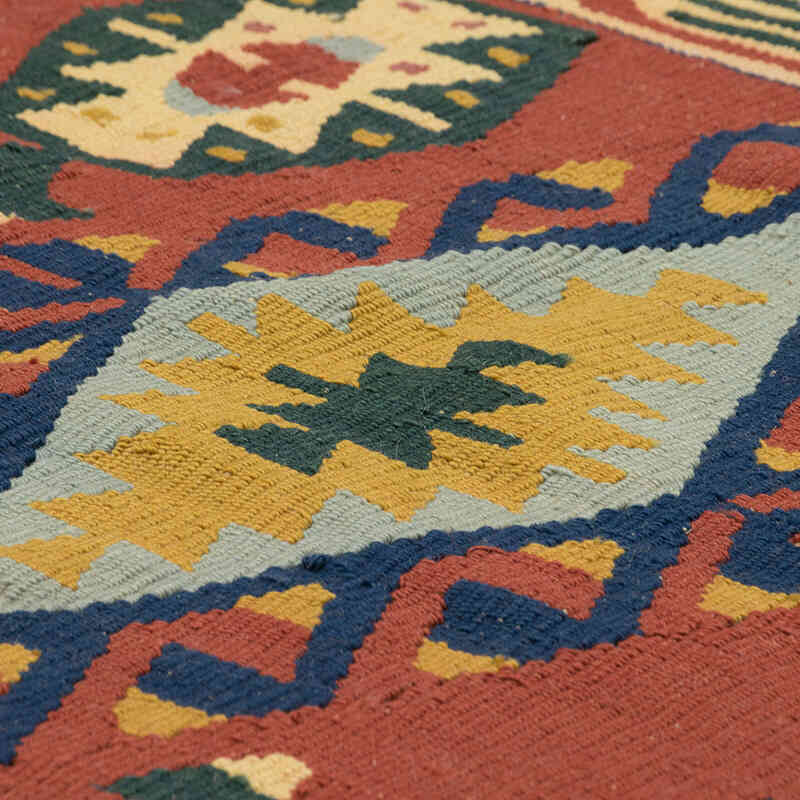 Yeni Kök Boya El Dokuma Kilim - 128 cm x 214 cm - K0080422