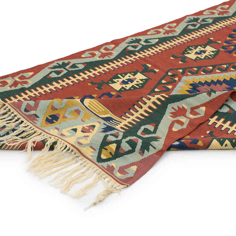 Yeni Kök Boya El Dokuma Kilim - 128 cm x 214 cm - K0080422