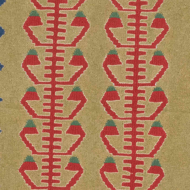 New Handwoven Turkish Kilim Rug - 3' 11" x 5' 10" (47" x 70") - K0080423