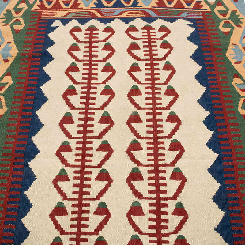 New Handwoven Turkish Kilim Rug - 3' 11" x 5' 10" (47" x 70") - K0080423
