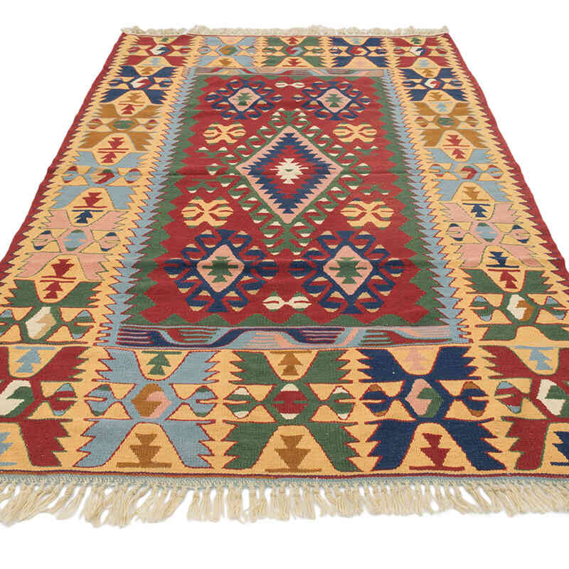 Nueva Alfombra Turca Kilim - 130 cm x 226 cm - K0080426