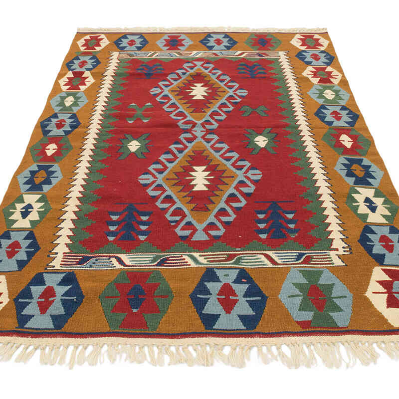 Nueva Alfombra Turca Kilim - 125 cm x 178 cm - K0080427