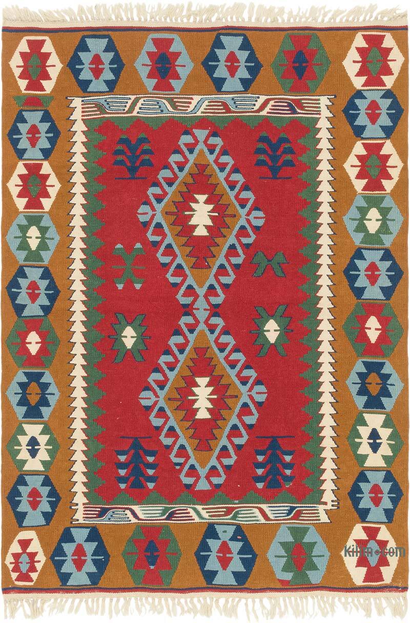 Nueva Alfombra Turca Kilim - 125 cm x 178 cm - K0080427