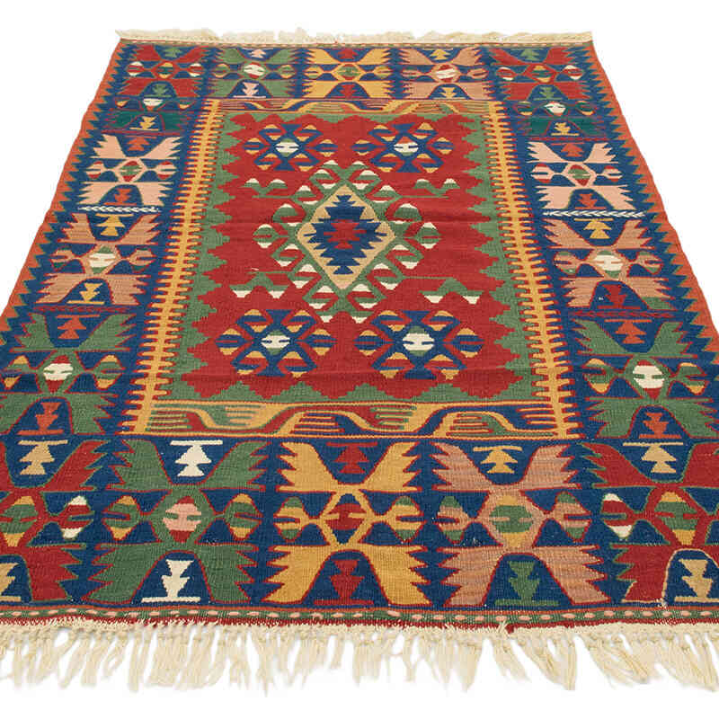 Yeni Kök Boya El Dokuma Kilim - 119 cm x 170 cm - K0080428