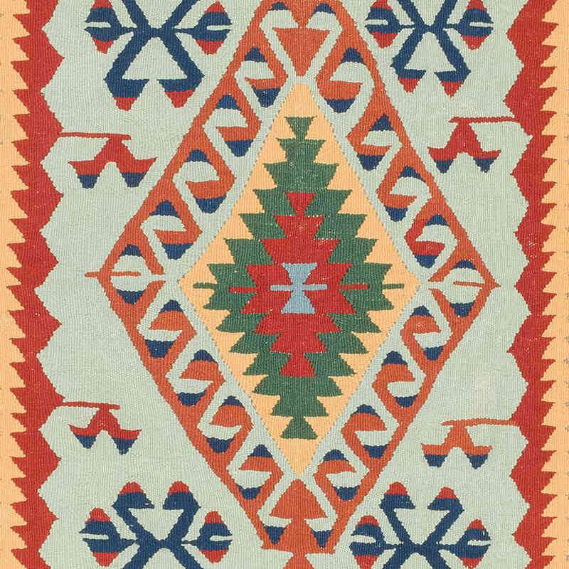 New Handwoven Turkish Kilim Rug - 4'  x 5' 7" (48" x 67") - K0080430