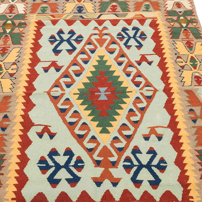 New Handwoven Turkish Kilim Rug - 4'  x 5' 7" (48" x 67") - K0080430