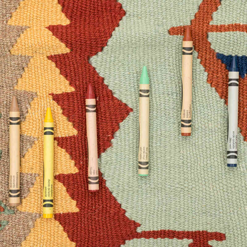 New Handwoven Turkish Kilim Rug - 4'  x 5' 7" (48" x 67") - K0080430
