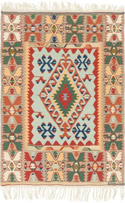 New Handwoven Turkish Kilim Rug - 4'  x 5' 7" (48" x 67")