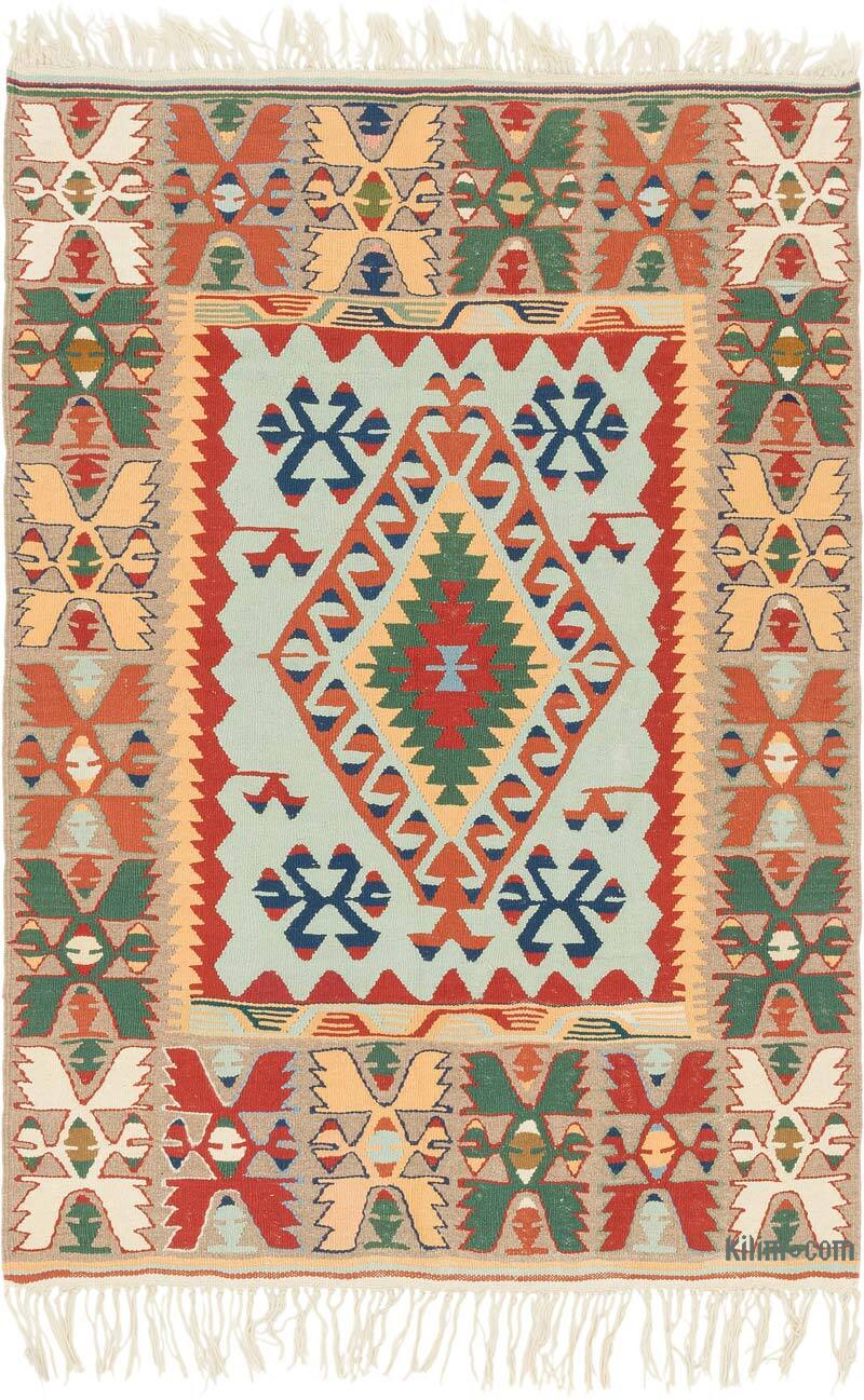 New Handwoven Turkish Kilim Rug - 4'  x 5' 7" (48" x 67") - K0080430