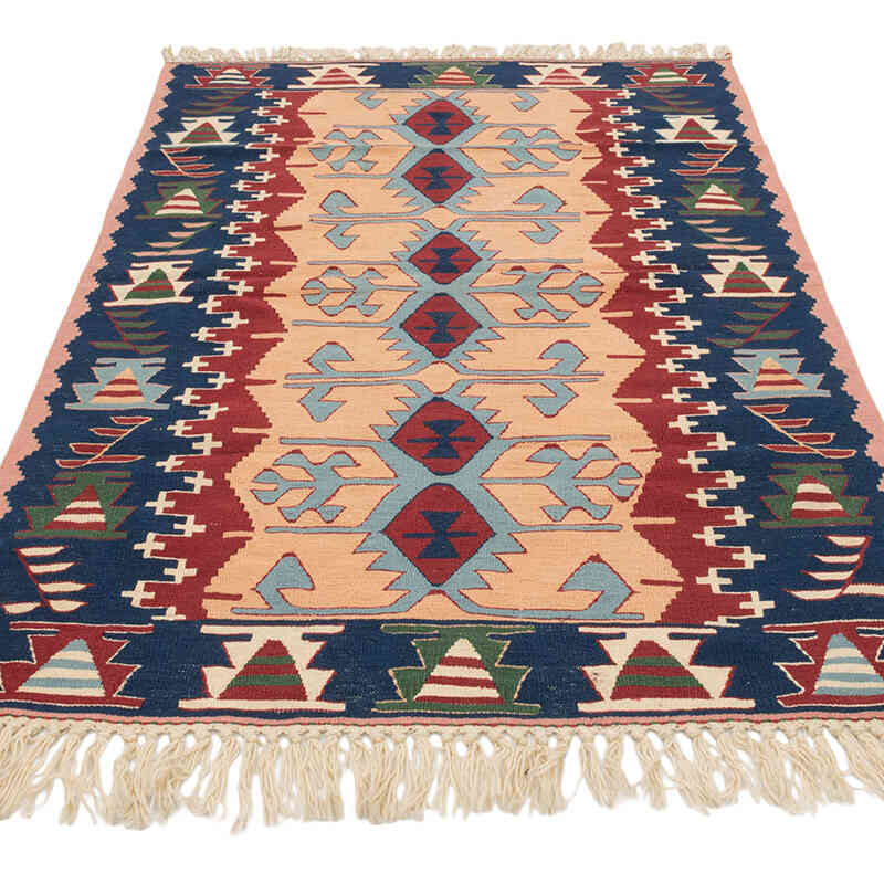 New Handwoven Turkish Kilim Rug - 3' 9" x 5' 5" (45" x 65") - K0080431