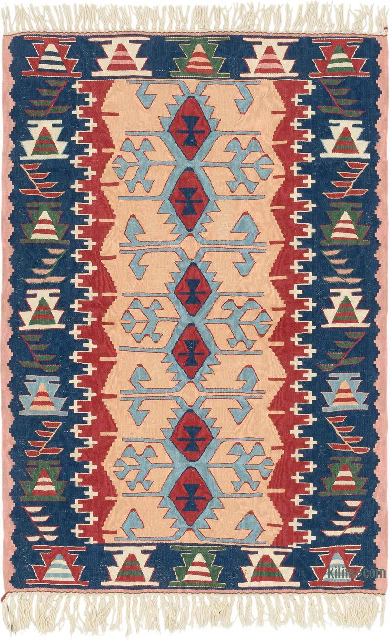 New Handwoven Turkish Kilim Rug - 3' 9" x 5' 5" (45" x 65") - K0080431