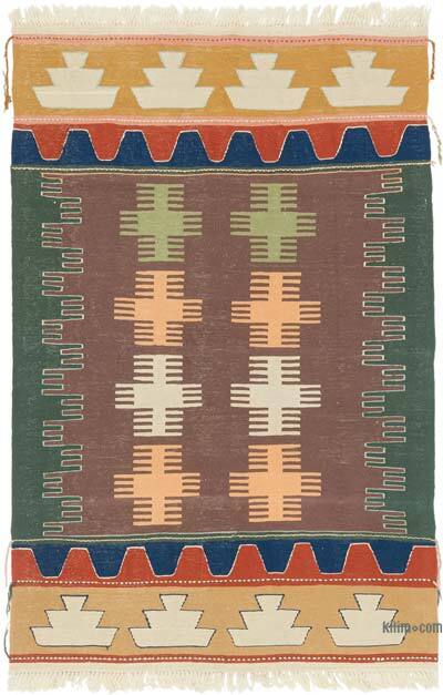 Nueva Alfombra Turca Kilim - 122 cm x 180 cm