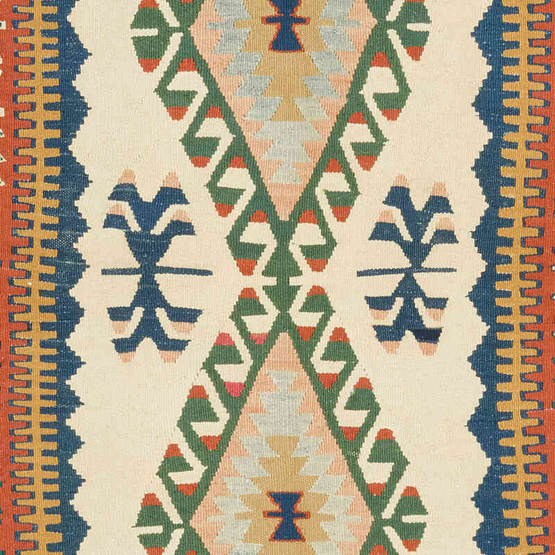 Yeni Kök Boya El Dokuma Kilim - 120 cm x 216 cm - K0080436