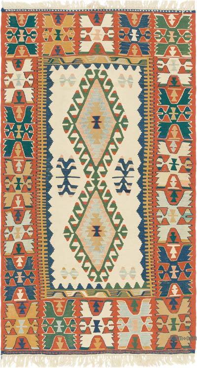 Yeni Kök Boya El Dokuma Kilim - 120 cm x 216 cm