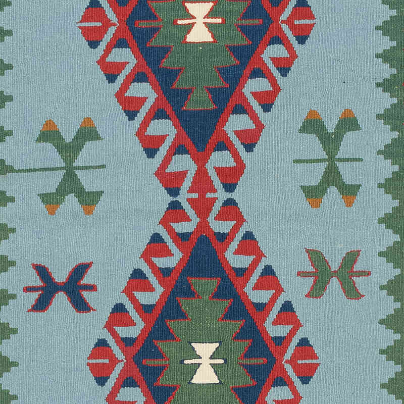 New Handwoven Turkish Kilim Rug - 4' 2" x 5' 11" (50" x 71") - K0080437