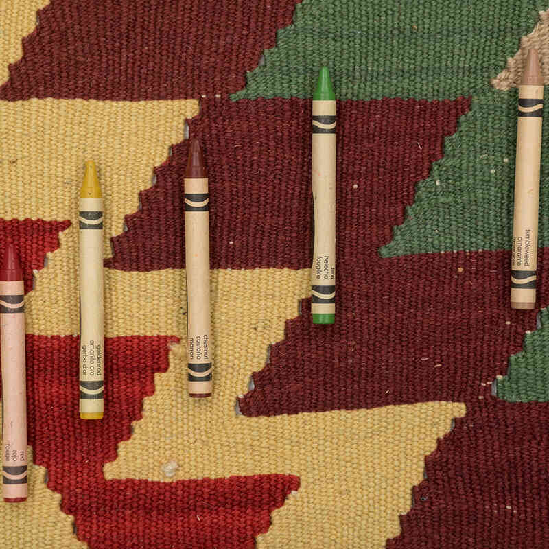 New Handwoven Turkish Kilim Rug - 3' 9" x 5' 7" (45" x 67") - K0080439