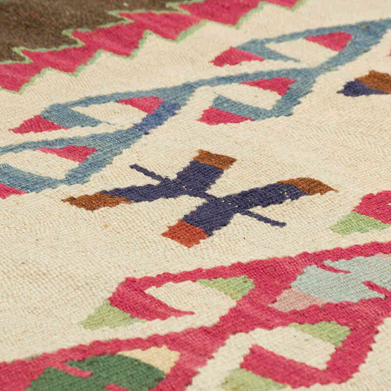 New Handwoven Turkish Kilim Rug - 3' 11" x 6' 2" (47" x 74") - K0080442