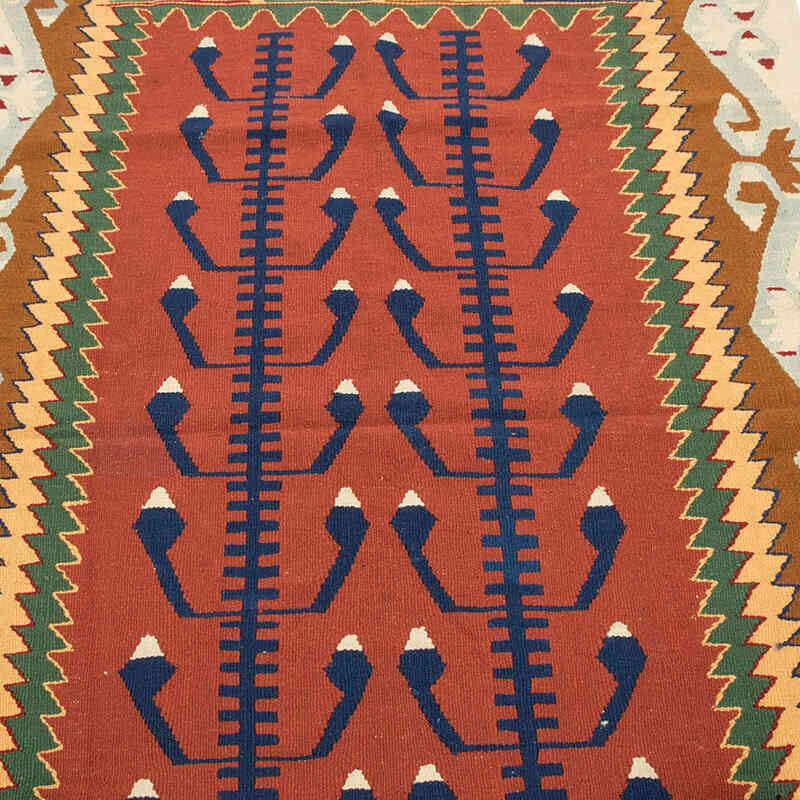 Yeni Kök Boya El Dokuma Kilim - 117 cm x 178 cm - K0080443