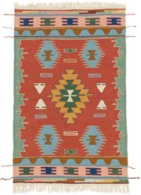 Yeni El Dokuma Türk Kilimi - 117 cm x 178 cm