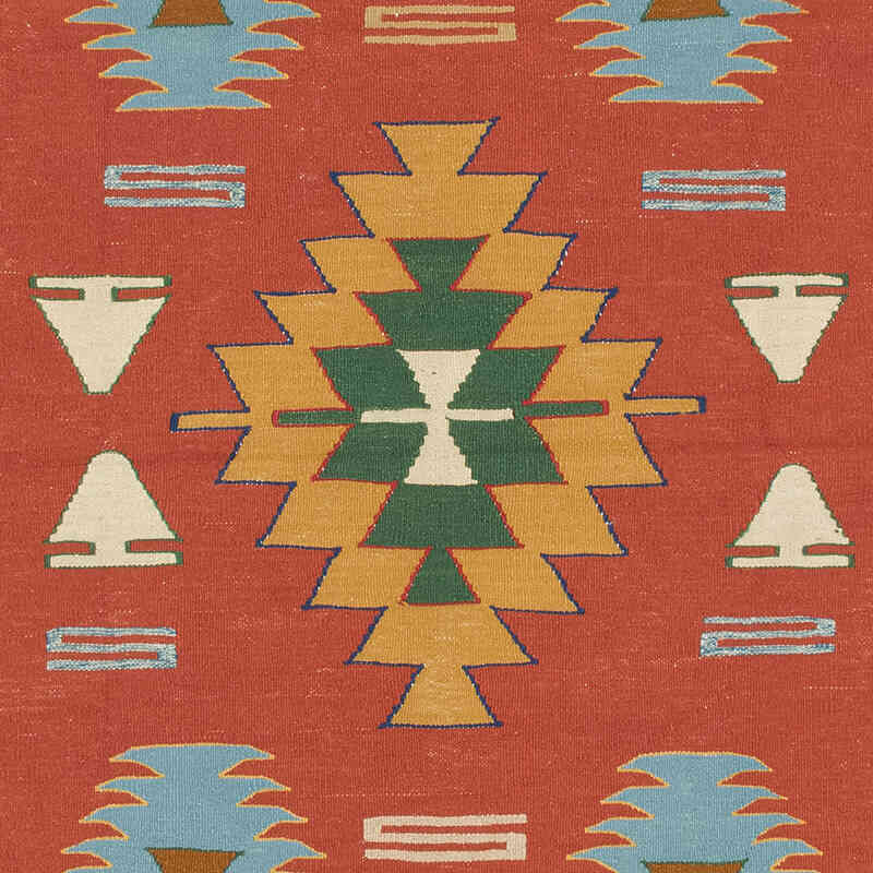 New Handwoven Turkish Kilim Rug - 3' 10" x 5' 10" (46" x 70") - K0080444