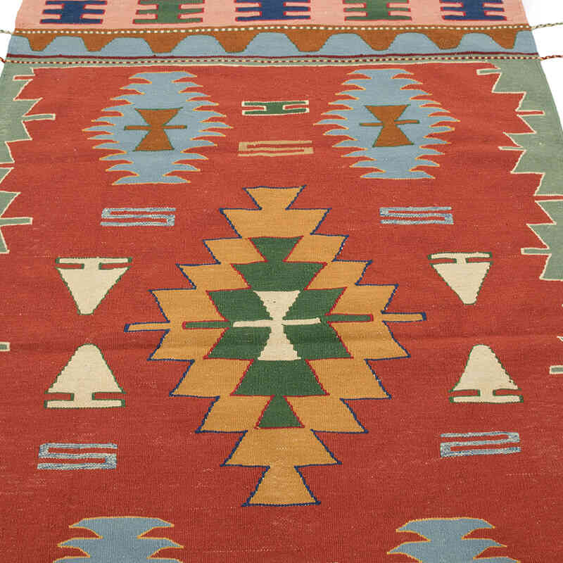 New Handwoven Turkish Kilim Rug - 3' 10" x 5' 10" (46" x 70") - K0080444