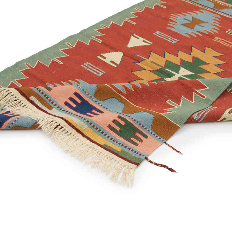 New Handwoven Turkish Kilim Rug - 3' 10" x 5' 10" (46" x 70") - K0080444