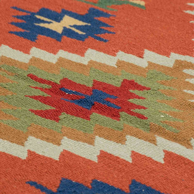 New Handwoven Turkish Kilim Rug - 4'  x 5' 5" (48" x 65") - K0080446