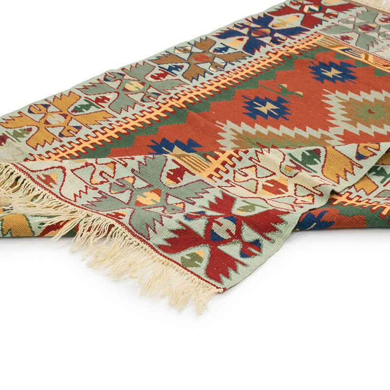 New Handwoven Turkish Kilim Rug - 4'  x 5' 5" (48" x 65") - K0080446