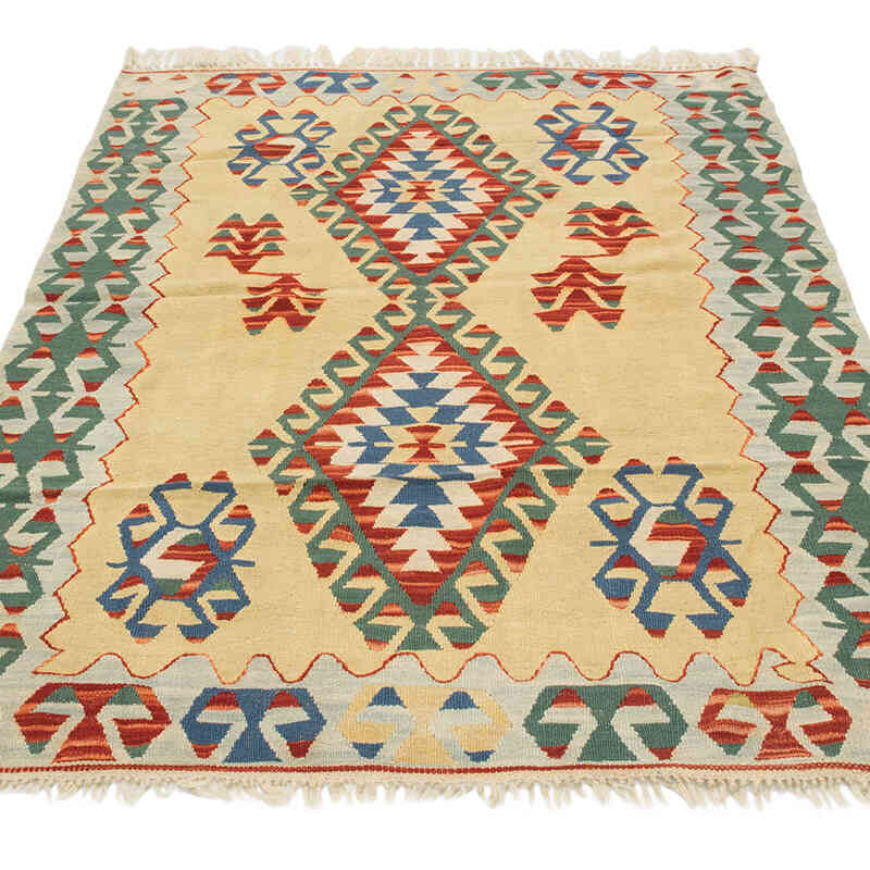 Nueva Alfombra Turca Kilim - 121 cm x 167 cm - K0080447