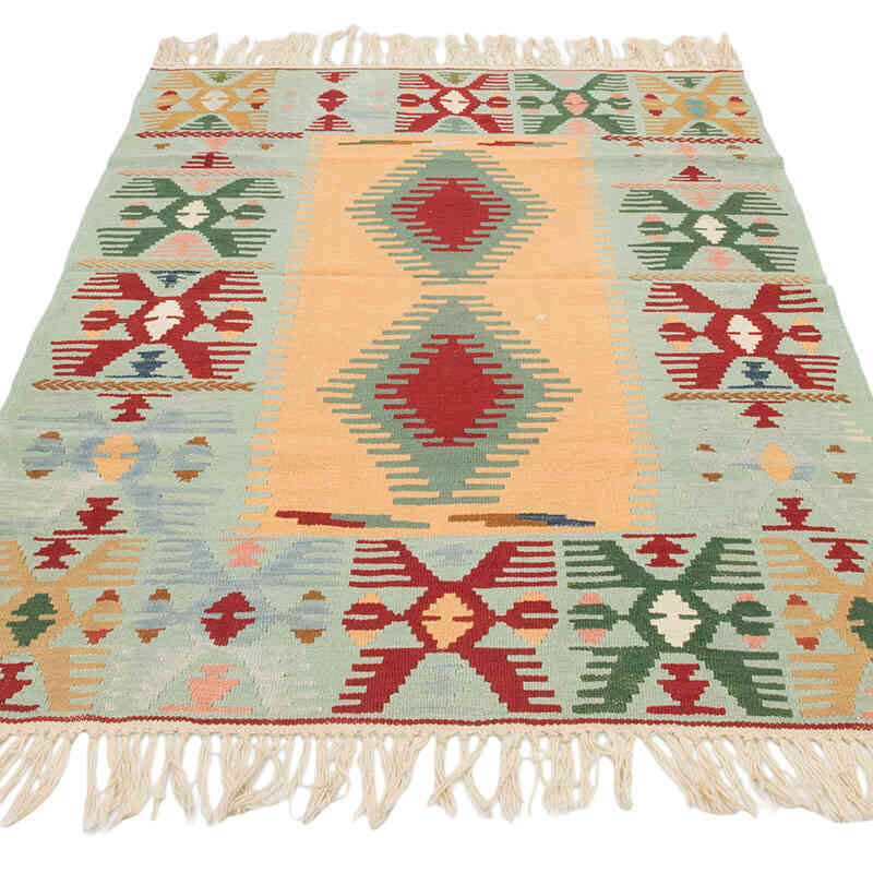 Yeni Kök Boya El Dokuma Kilim - 112 cm x 167 cm - K0080448