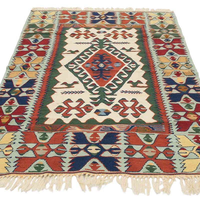 Nueva Alfombra Turca Kilim - 115 cm x 168 cm - K0080451