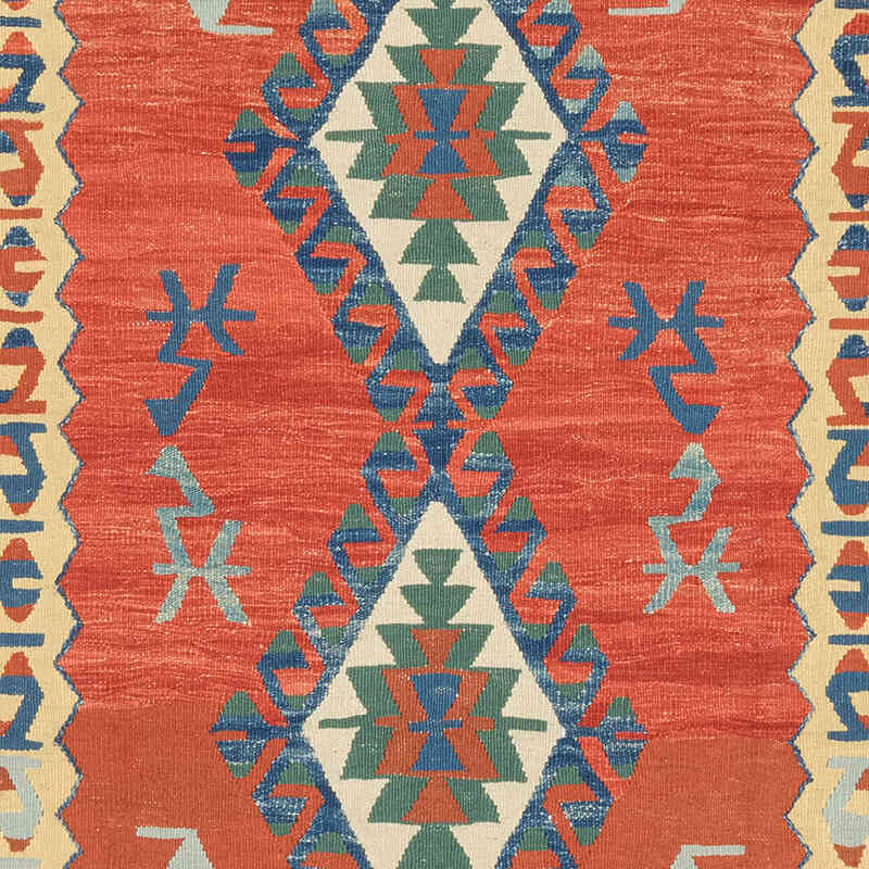 Yeni Kök Boya El Dokuma Kilim - 123 cm x 180 cm - K0080455