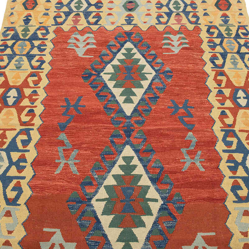 Yeni Kök Boya El Dokuma Kilim - 123 cm x 180 cm - K0080455