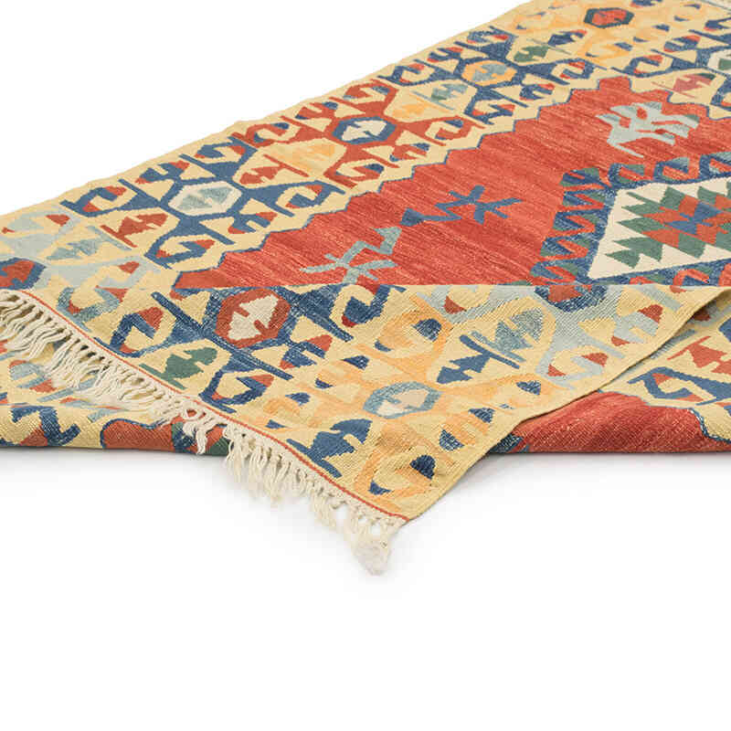 Yeni Kök Boya El Dokuma Kilim - 123 cm x 180 cm - K0080455