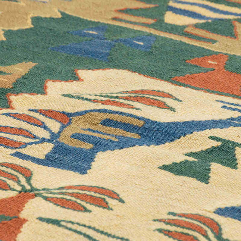 New Handwoven Turkish Kilim Rug - 3' 8" x 5' 5" (44" x 65") - K0080456