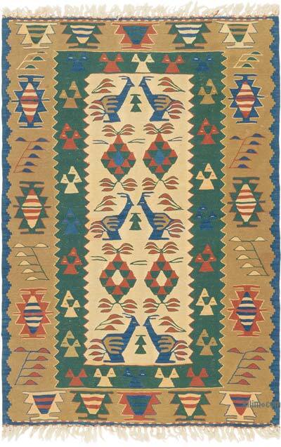 Nueva Alfombra Turca Kilim - 111 cm x 164 cm