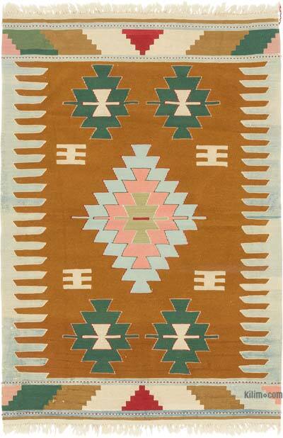 New Handwoven Turkish Kilim Rug - 3' 11" x 5' 9" (47" x 69")