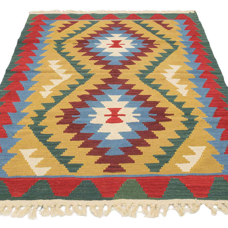 Nueva Alfombra Turca Kilim - 114 cm x 166 cm - K0080458
