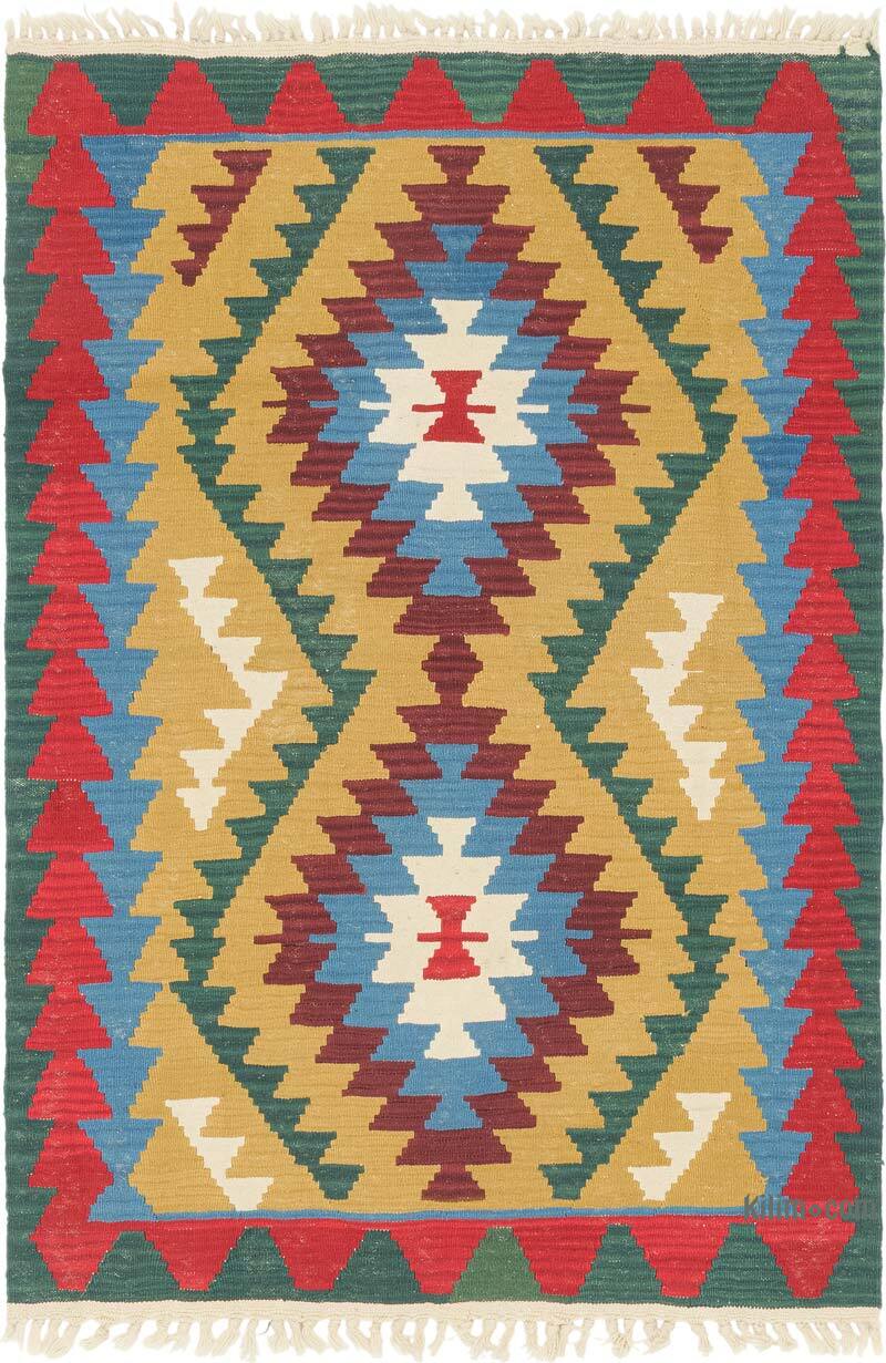 Nueva Alfombra Turca Kilim - 114 cm x 166 cm - K0080458