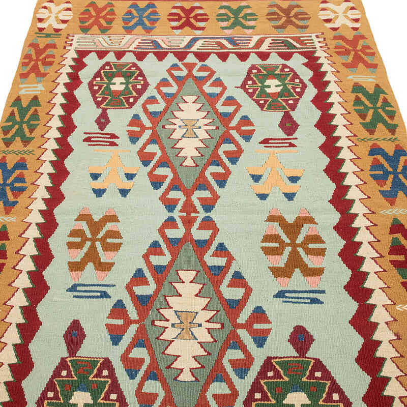 New Handwoven Turkish Kilim Rug - 3' 11" x 6' 1" (47" x 73") - K0080460