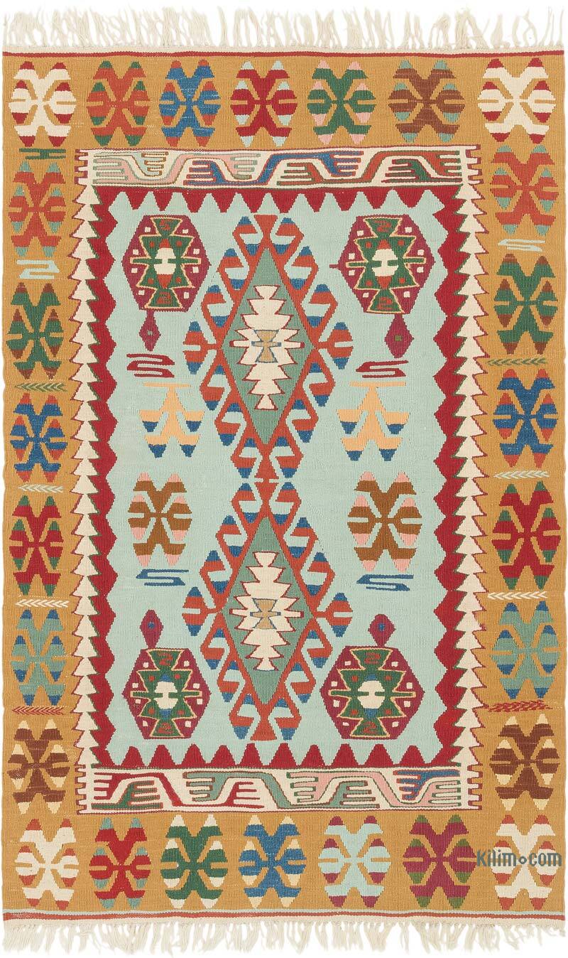 New Handwoven Turkish Kilim Rug - 3' 11" x 6' 1" (47" x 73") - K0080460