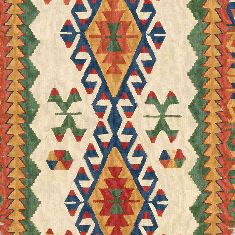New Handwoven Turkish Kilim Rug - 4' 4" x 6' 10" (52" x 82") - K0080463