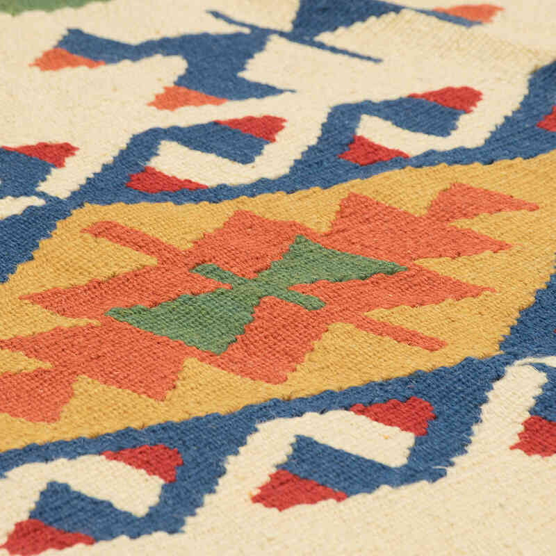 New Handwoven Turkish Kilim Rug - 4' 4" x 6' 10" (52" x 82") - K0080463