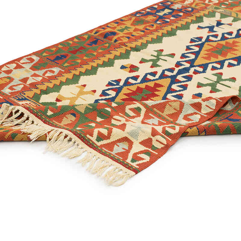New Handwoven Turkish Kilim Rug - 4' 4" x 6' 10" (52" x 82") - K0080463