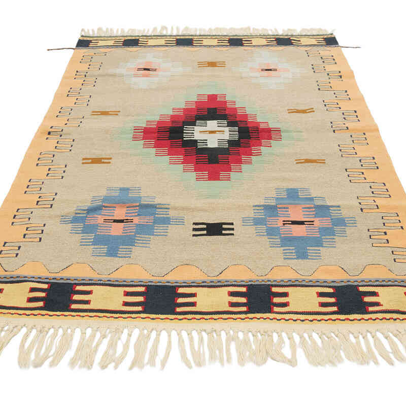 New Handwoven Turkish Kilim Rug - 3' 11" x 5' 10" (47" x 70") - K0080464