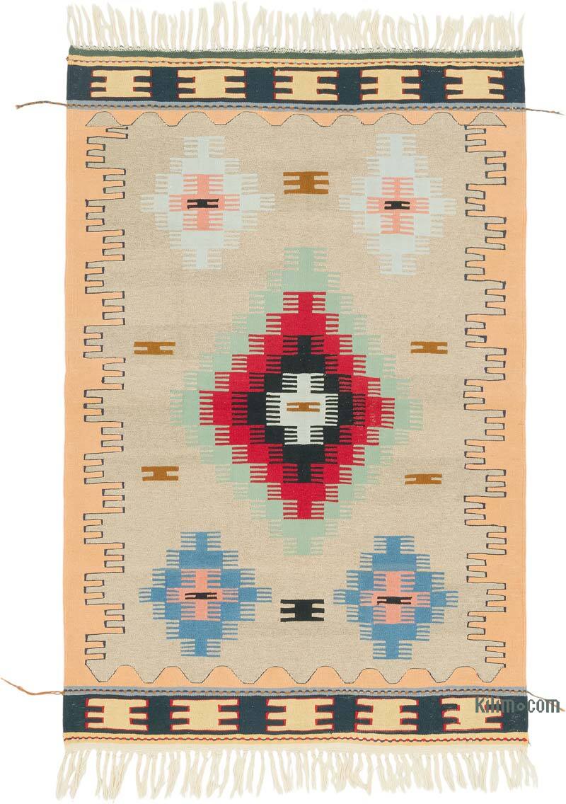 New Handwoven Turkish Kilim Rug - 3' 11" x 5' 10" (47" x 70") - K0080464